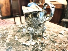 Irish silver cream jug Thumbnail 2