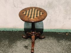 Victorian burr walnut games table Thumbnail 3