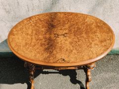Victorian burr walnut side table Thumbnail 2