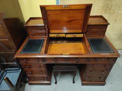 Victorian mahogany desk Thumbnail 2