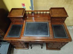 Victorian mahogany desk Thumbnail 4