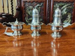 Irish silver three piece condiment set Thumbnail 6