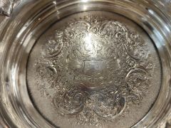 Pair of georgian silver coasters Thumbnail 4