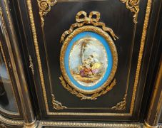 Victorian ebony credenza with ormolu mounts Thumbnail 3