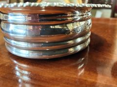 Pair of silver coasters Thumbnail 3