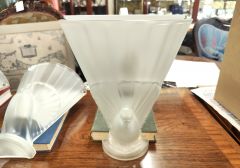 Three art deco glass wall lights Thumbnail 2