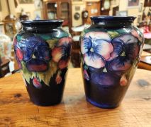 Pair of moorcroft vases Thumbnail 3