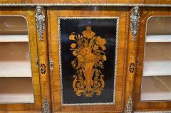 Victorian burr-walnut credenza with inlay Thumbnail 3