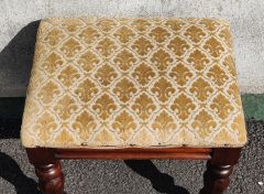 Victorian mahogany stool Thumbnail 3