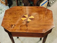 Victorian mahogany work table Thumbnail 3