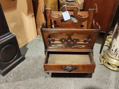 Victorian walnut canterbury Thumbnail 2