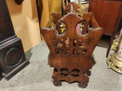 Victorian walnut canterbury Thumbnail 3