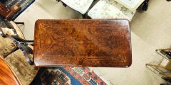Victorian burr walnut card table  Thumbnail 3