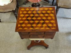 Victorian walnut games / work table Thumbnail 2