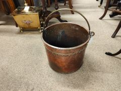 Copper & brass coal bucket  Thumbnail 2