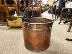 Copper & brass coal bucket  Thumbnail 4