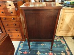 Edwardian mahogany music cabinet Thumbnail 3