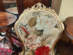 Pair of victorian giltwood chairs Thumbnail 4
