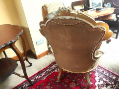 Pair of victorian giltwood chairs Thumbnail 6