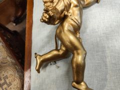 Set of gilt cherub lamps Thumbnail 4