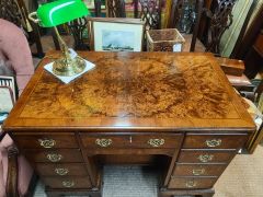 Burr walnut desk Thumbnail 2
