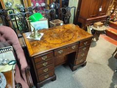 Burr walnut desk Thumbnail 3