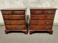 Pair of oak pedestals / chests Thumbnail 3