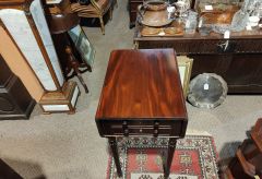 Georgian mahogany work table Thumbnail 2