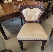 19th century mahogany three leaf dining table & twelve chairs Thumbnail 3