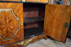 19th century walnut & brass mounted cabinet Thumbnail 4