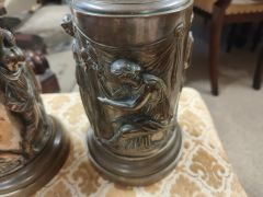 Pair of french bronze lamps Thumbnail 3