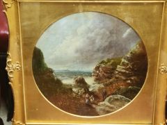 Pair of gilt framed oil paintings Thumbnail 3