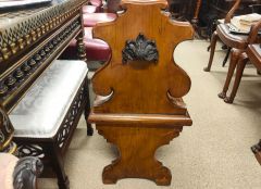 Victorian oak bench Thumbnail 2