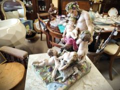Naples capo di monte figure group Thumbnail 2