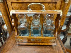 Oak cased drinks tantalus Thumbnail 4