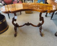 Victorian burr-walnut side table Thumbnail 2