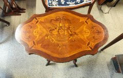 19th century walnut occasional table ,inlay with inlay Thumbnail 2