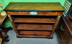 Victorian walnut floor bookcase Thumbnail 3