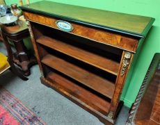 Victorian walnut floor bookcase Thumbnail 6