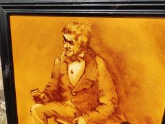 Large framed oil by local artist bobby anderson Thumbnail 3