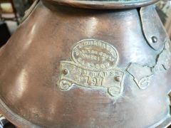 Antique copper & brass ships lantern Thumbnail 3