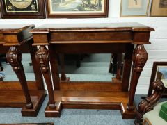 Pair of burr-walnut consul tables Thumbnail 3