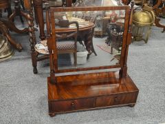 19th century mahogany dressing mirror Thumbnail 4
