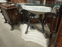 Glass top composite side table Thumbnail 2