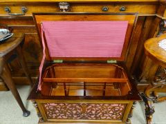 Victorian rosewood stool Thumbnail 3