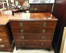 Georgian mahoagny chest of drawers Thumbnail 1