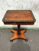 19th century rosewood work table Thumbnail 1