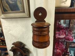 19th century wooden salt box Thumbnail 1