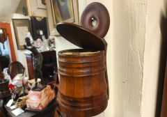 19th century wooden salt box Thumbnail 3