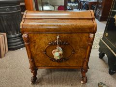 Victorian burr walnut canterbury Thumbnail 1